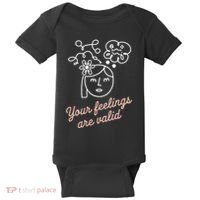 Feelings Valid Health Inspirational Quote Baby Bodysuit thumb 0