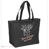 Feelings Valid Health Inspirational Quote Tote Bag thumb 2