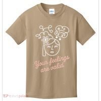 Feelings Valid Health Inspirational Quote Kids T-Shirt thumb 0