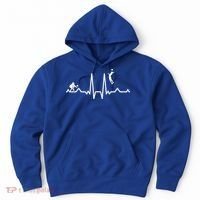 Funny Volleyball Heartbeat Volleyball Gift Hoodie thumb 0