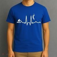 Funny Volleyball Heartbeat Volleyball Gift T-Shirt thumb 3