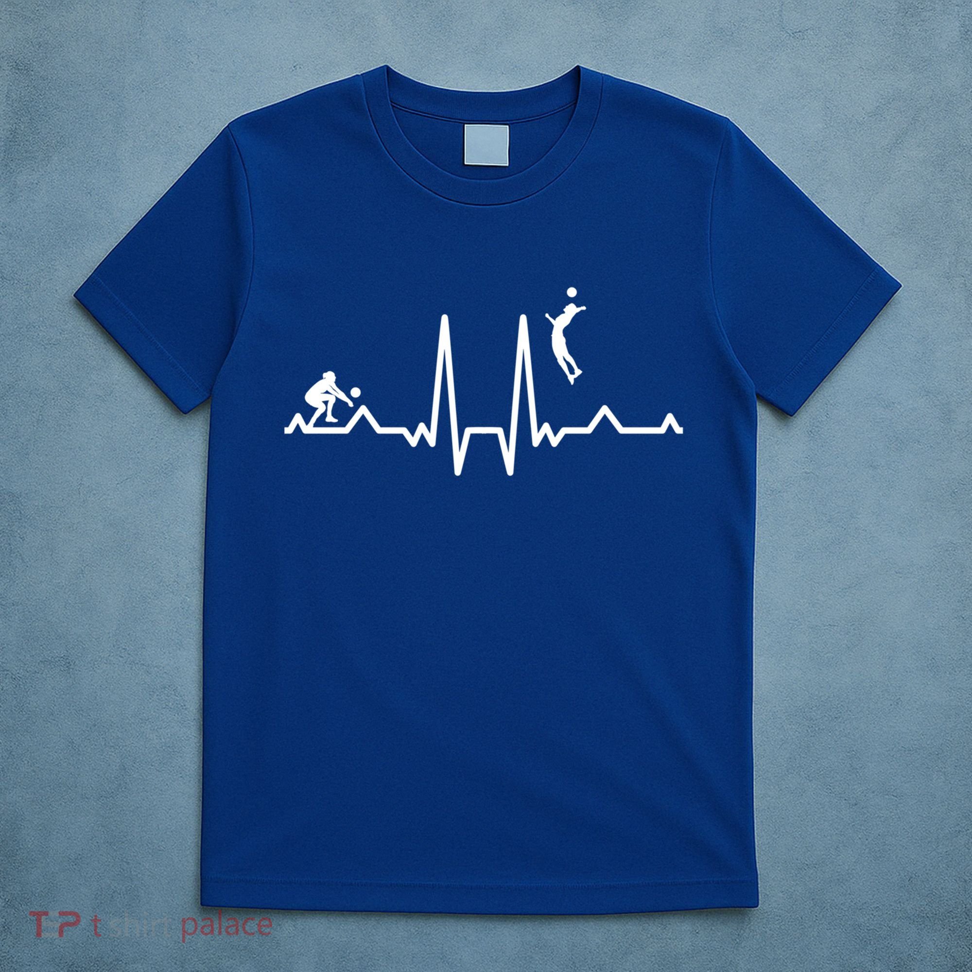 Funny Volleyball Heartbeat Volleyball Gift T-Shirt