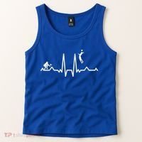Funny Volleyball Heartbeat Volleyball Gift Tank Top thumb 2