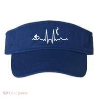 Funny Volleyball Heartbeat Volleyball Gift Visor thumb 0