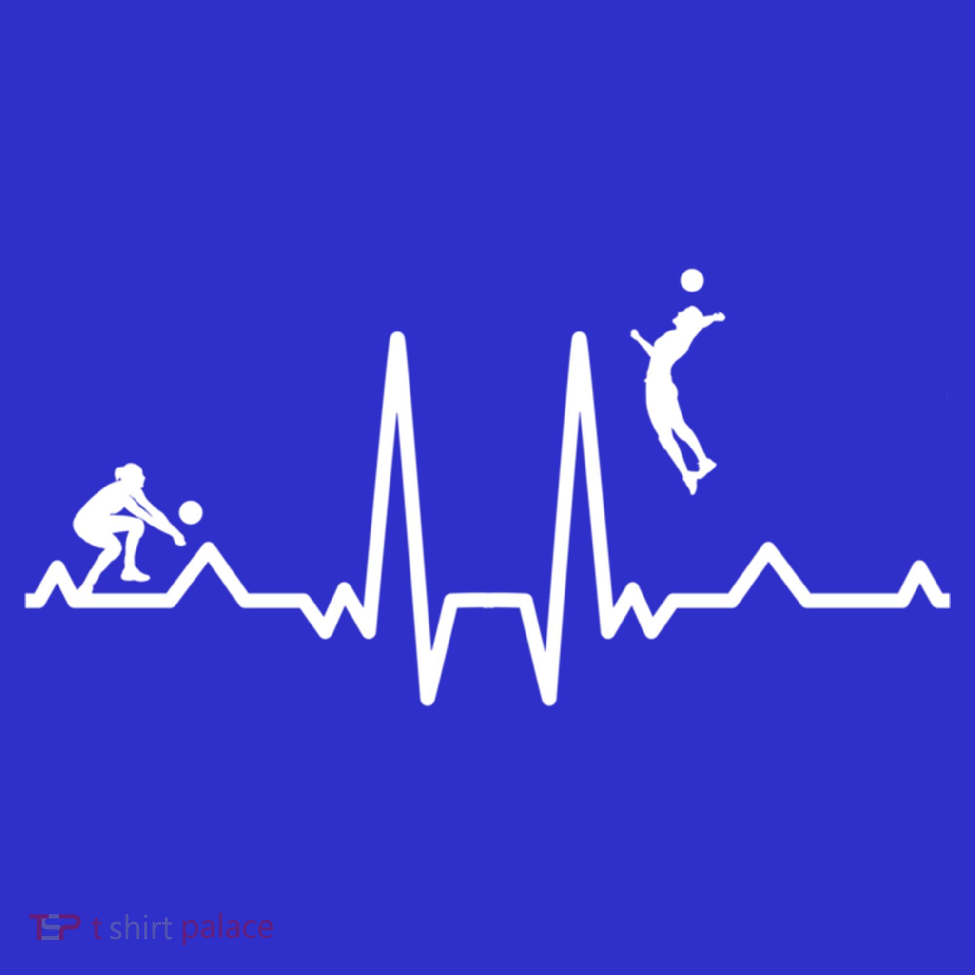 Funny Volleyball Heartbeat Volleyball Gift Kids Sweatshirt