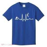 Funny Volleyball Heartbeat Volleyball Gift Kids T-Shirt thumb 0