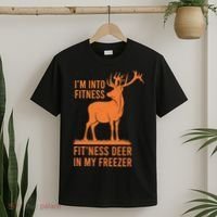 Funny Vintage Hunter Im Into Fitness Deer Hunting Season T-Shirt thumb 2