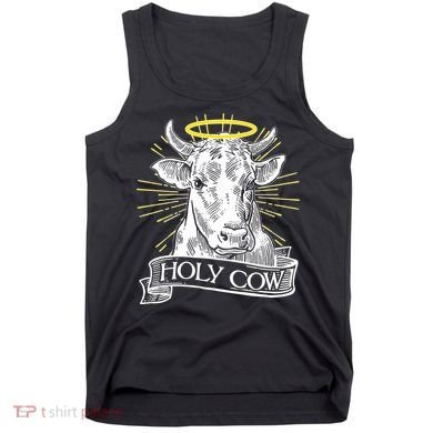 Funny Vintage Holy Cow Tank Top