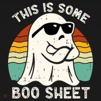 Funny Vintage Halloween Boo Ghost This Is Some Boo Sheet Gift T-Shirt thumb 7
