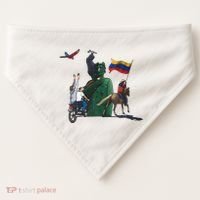 Free Venezuela Hasta El Final Abajo Cadenas USA-Made Doggie Bandana thumb 0