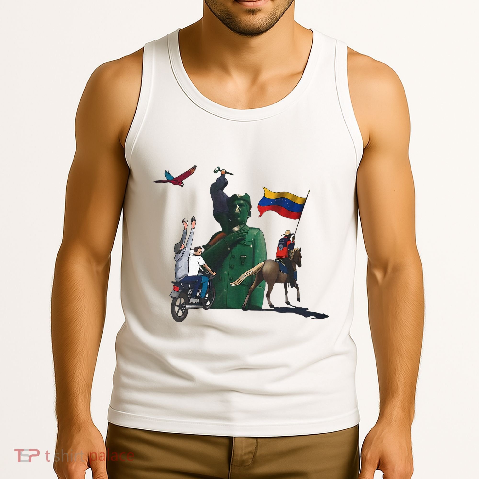 Free Venezuela Hasta El Final Abajo Cadenas Tank Top