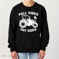 Fall Vibes Hay Rides Season Women's Sweatshirt thumb 0