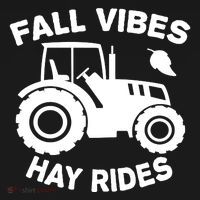 Fall Vibes Hay Rides Season Doggie Tank thumb 4