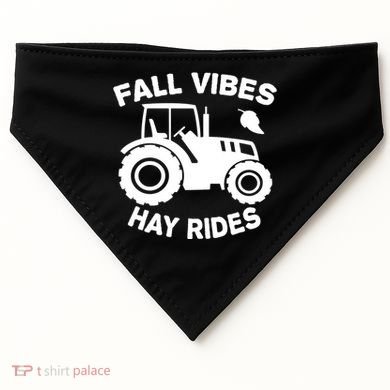 Fall Vibes Hay Rides Season USA-Made Doggie Bandana