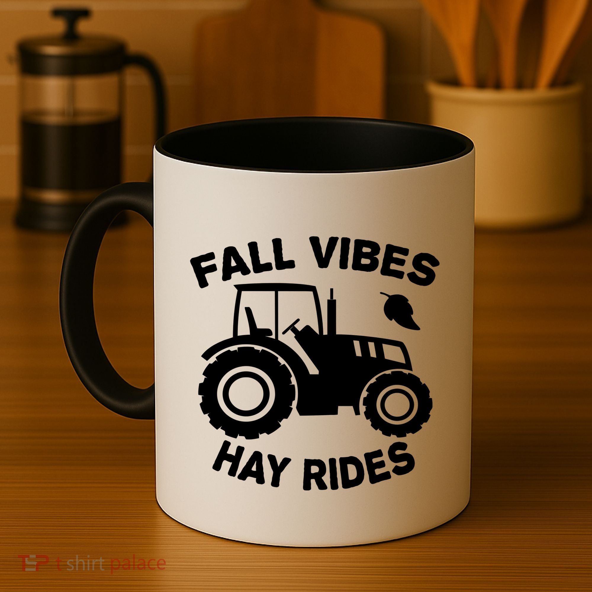 Fall Vibes Hay Rides Season Coffee Mug
