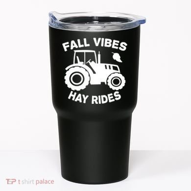 Fall Vibes Hay Rides Season Tumbler