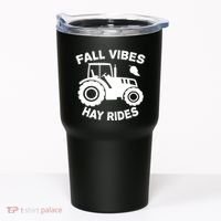 Fall Vibes Hay Rides Season Tumbler thumb 0