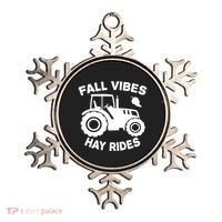 Fall Vibes Hay Rides Season Ornament thumb 0