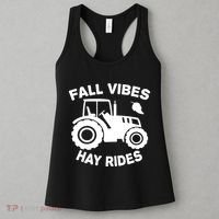 Fall Vibes Hay Rides Season Women's Tank Top thumb 3
