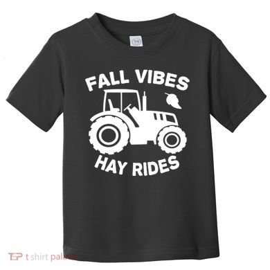 Fall Vibes Hay Rides Season Toddler T-Shirt
