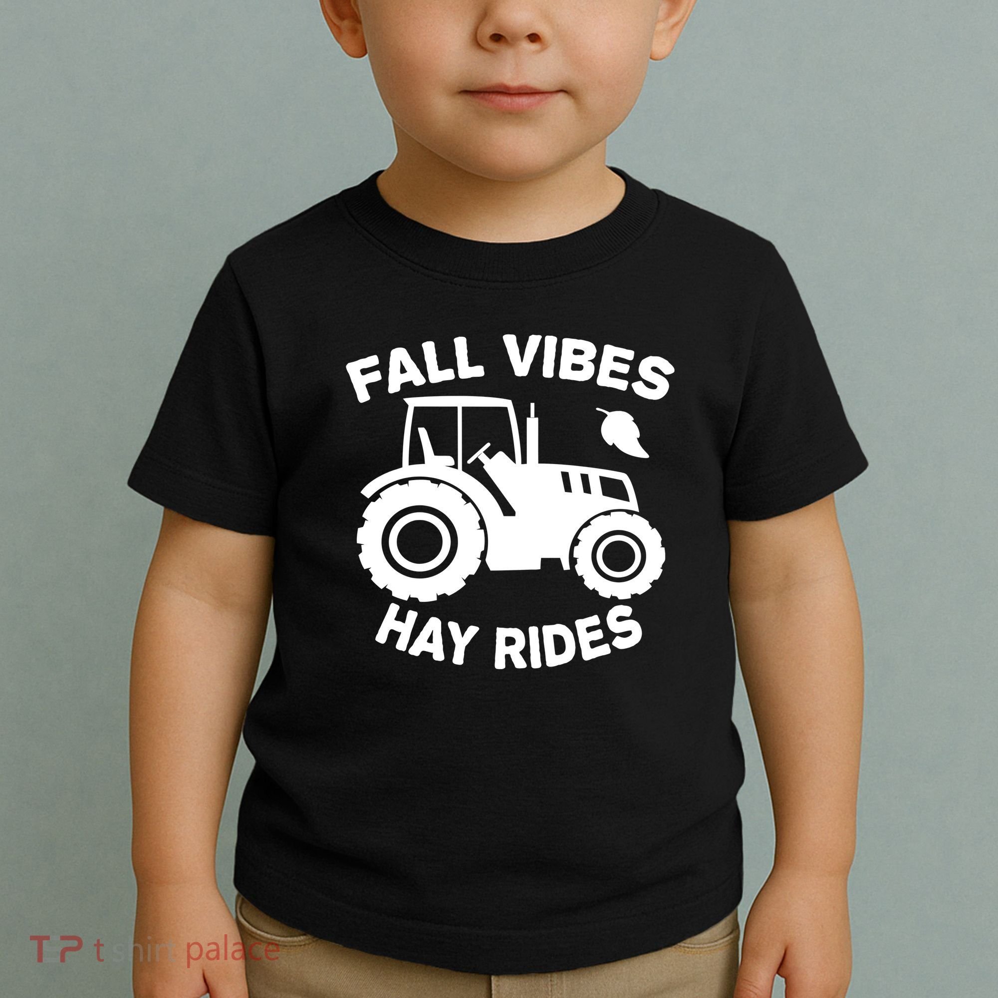 Fall Vibes Hay Rides Season Toddler T-Shirt