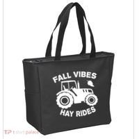 Fall Vibes Hay Rides Season Tote Bag thumb 2