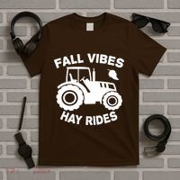 Fall Vibes Hay Rides Season T-Shirt thumb 5