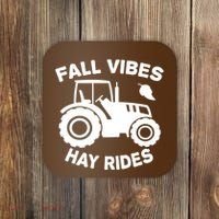 Fall Vibes Hay Rides Season Coaster thumb 0