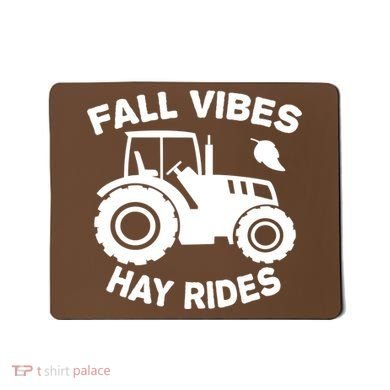 Fall Vibes Hay Rides Season Mousepad