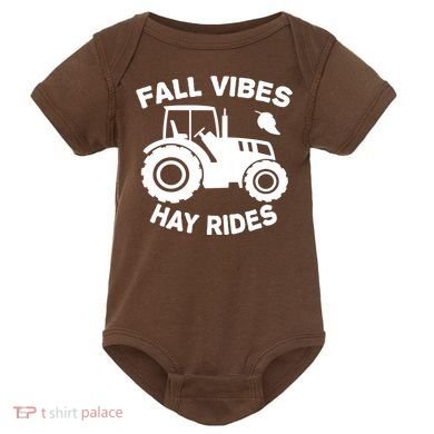Fall Vibes Hay Rides Season Baby Bodysuit
