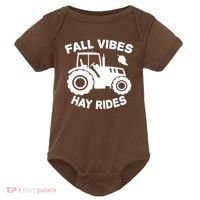 Fall Vibes Hay Rides Season Baby Bodysuit thumb 0