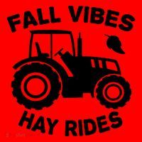 Fall Vibes Hay Rides Season Santa Hat thumb 1