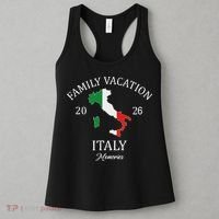 Family Vacation Italy 2026 Family Travel Squad  Women's Tank Top thumb 3