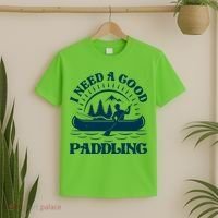 Funny Vintage I Need A Good Paddling Canoe Kayak Fan T-Shirt thumb 2