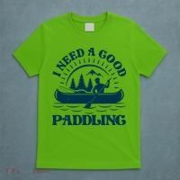 Funny Vintage I Need A Good Paddling Canoe Kayak Fan T-Shirt thumb 5