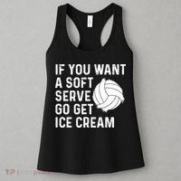 Funny Volleyball If You Want A Soft Serve Volleyball Women Women's Tank Top thumb 3
