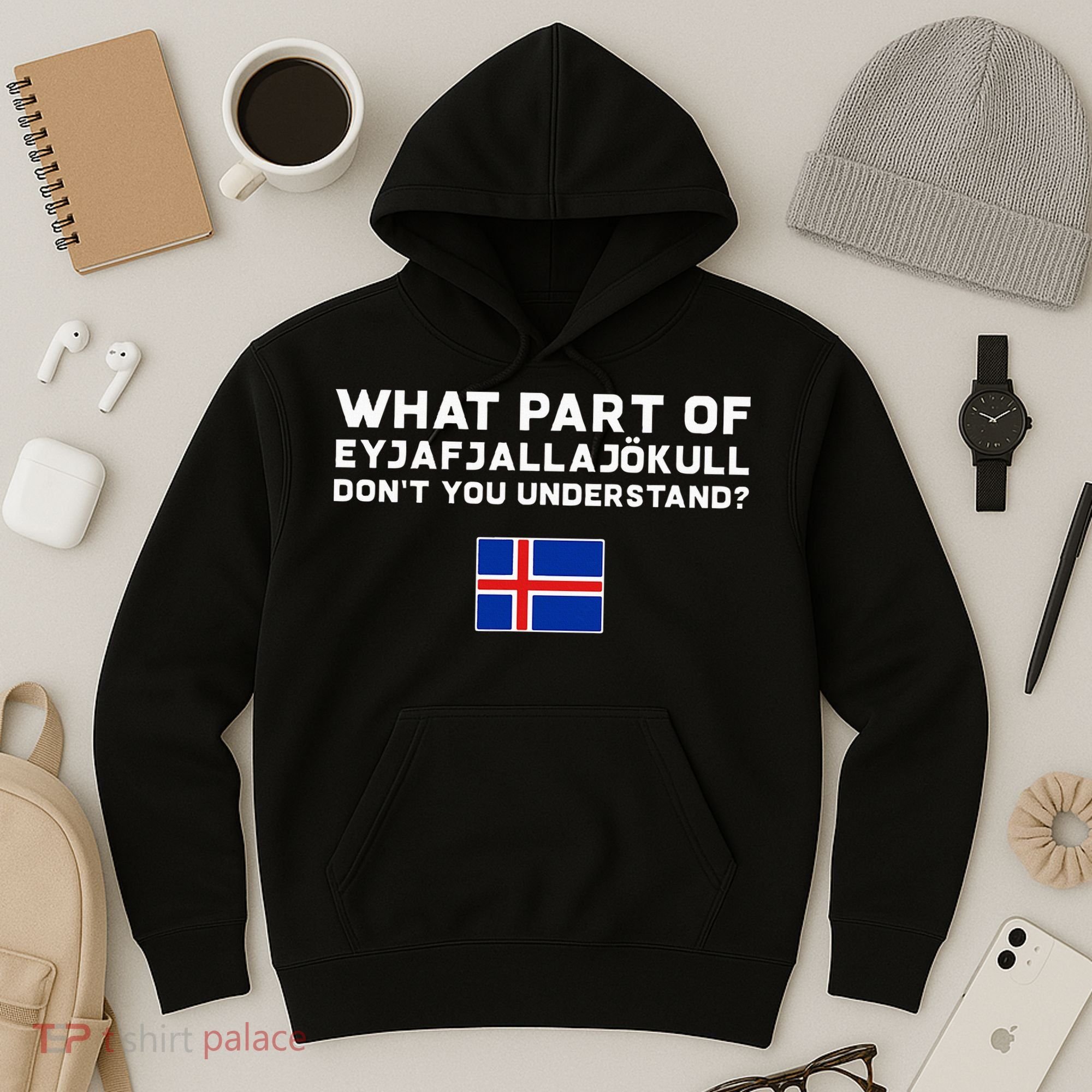 Funny Volcano Iceland Hoodie