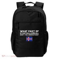Funny Volcano Iceland Backpack thumb 0