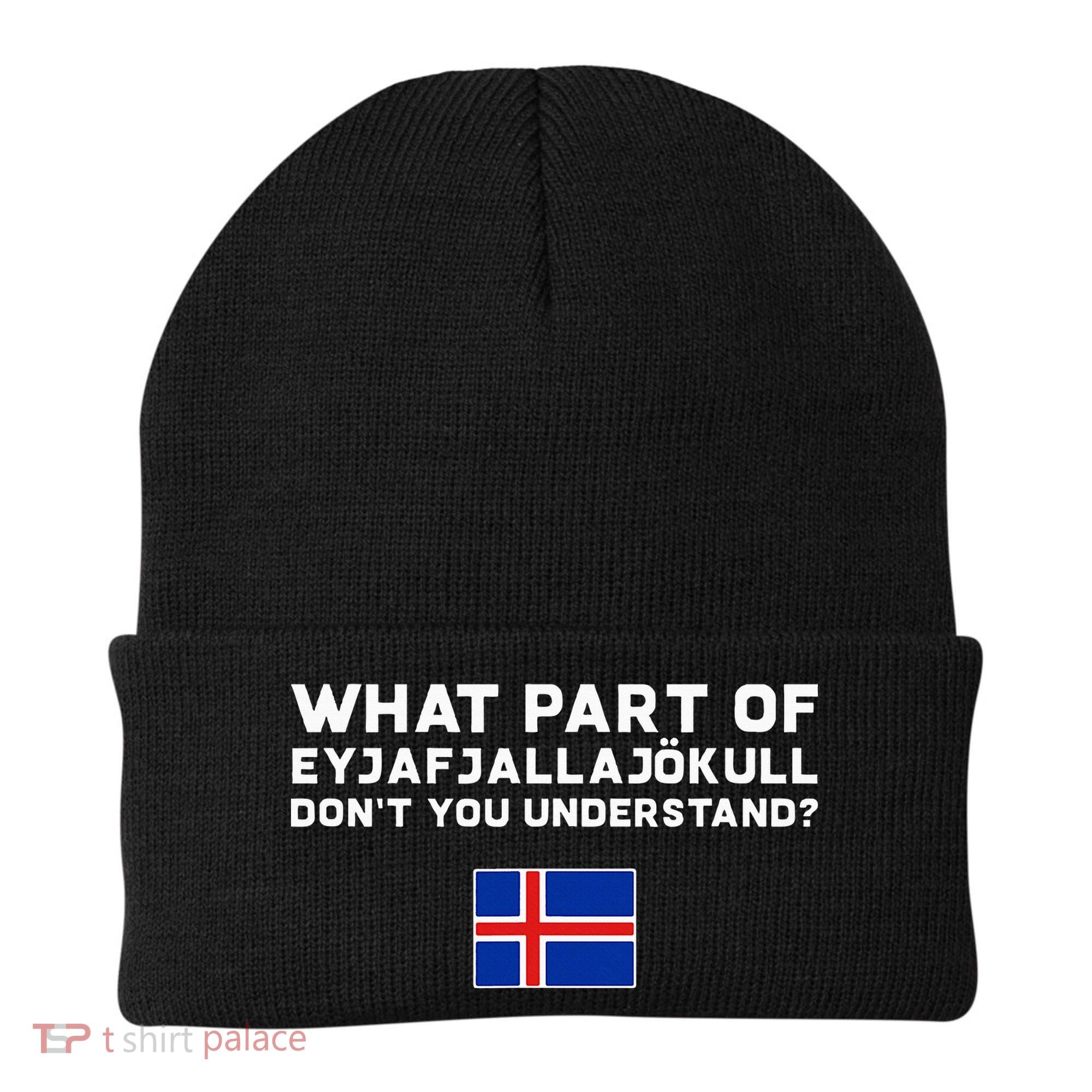 Funny Volcano Iceland Beanie