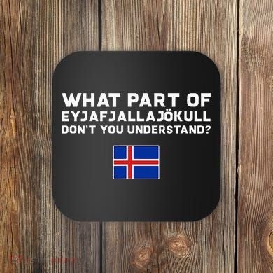 Funny Volcano Iceland Coaster