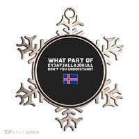 Funny Volcano Iceland Ornament thumb 0