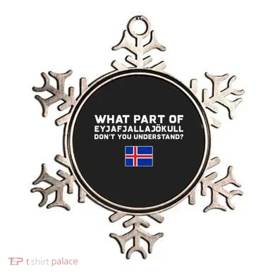 Funny Volcano Iceland Ornament