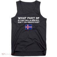 Funny Volcano Iceland Tank Top thumb 0
