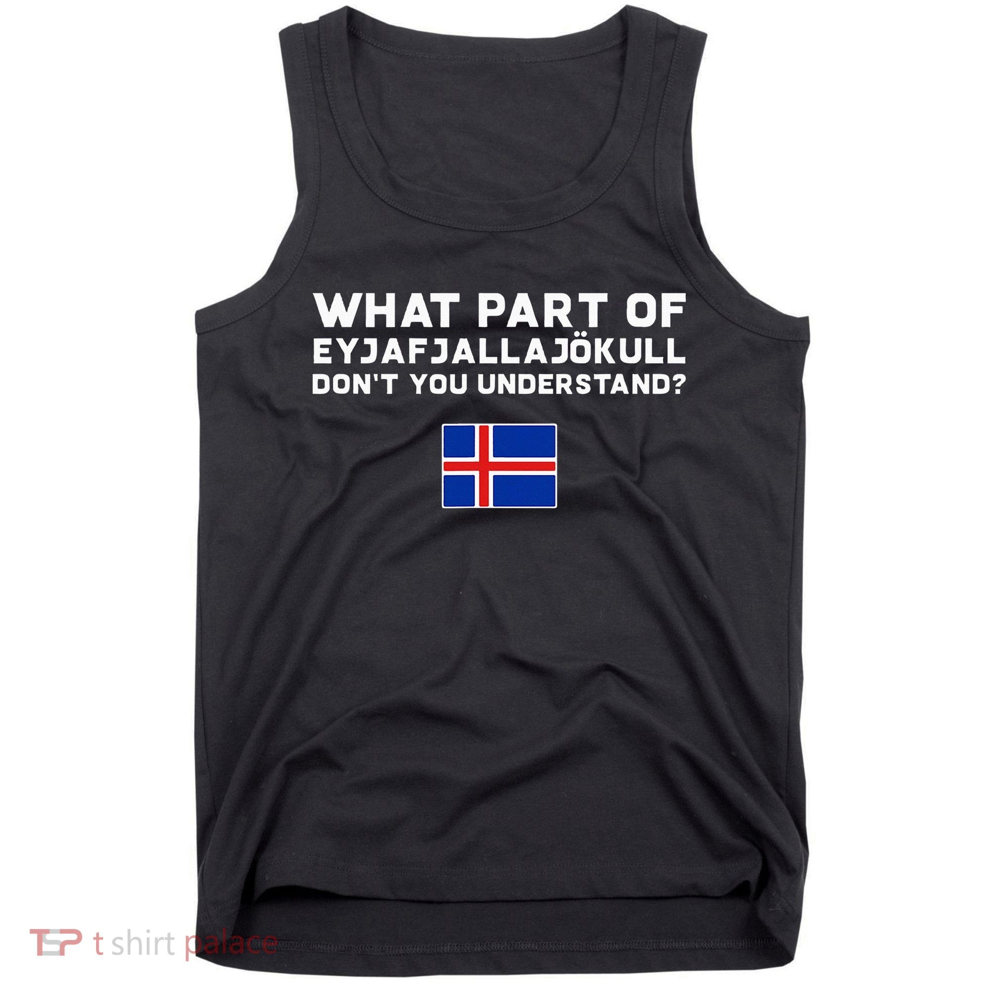 Funny Volcano Iceland Tank Top