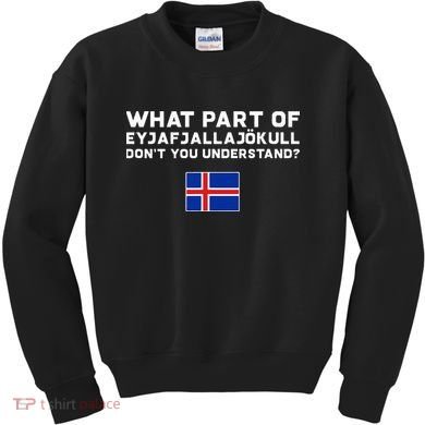 Funny Volcano Iceland Kids Sweatshirt