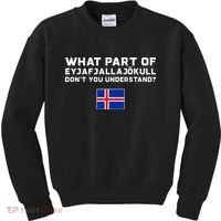 Funny Volcano Iceland Kids Sweatshirt thumb 0