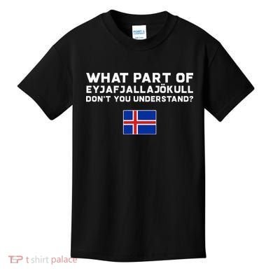 Funny Volcano Iceland Kids T-Shirt