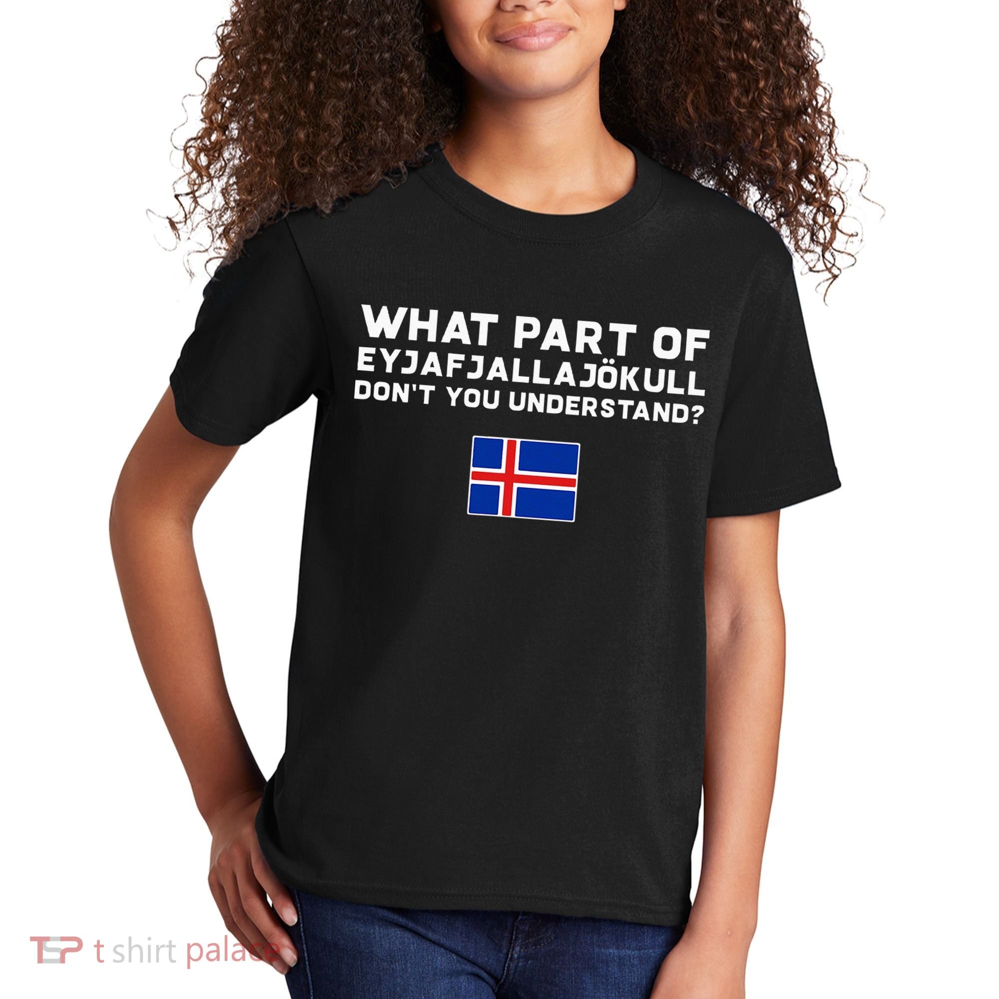 Funny Volcano Iceland Kids T-Shirt