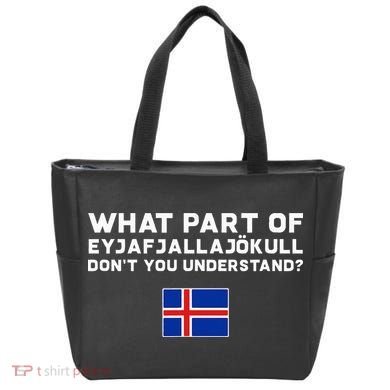 Funny Volcano Iceland Tote Bag