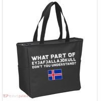 Funny Volcano Iceland Tote Bag thumb 2